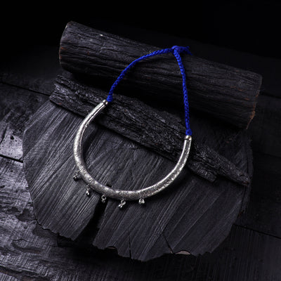 Grey - Handmade German Silver Hasli Necklace 32