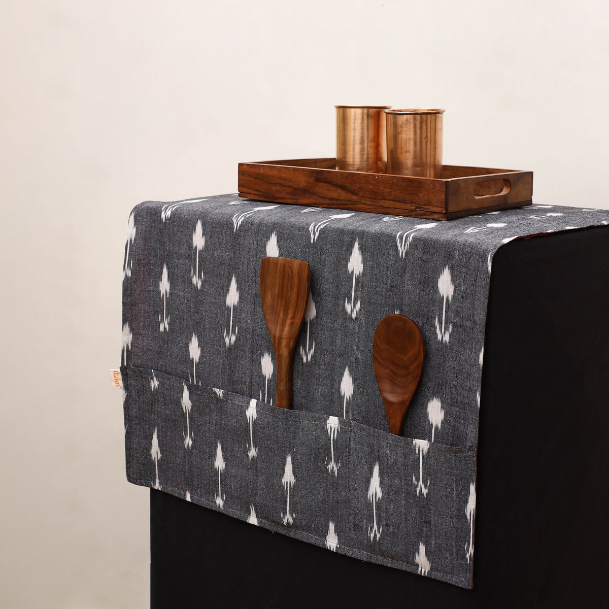 Handmade Fridge Top Cover with Multiple Pockets 64