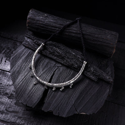 Grey - Handmade German Silver Hasli Necklace 33