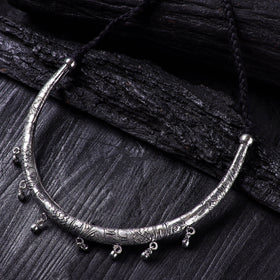 Grey - Handmade German Silver Hasli Necklace 33