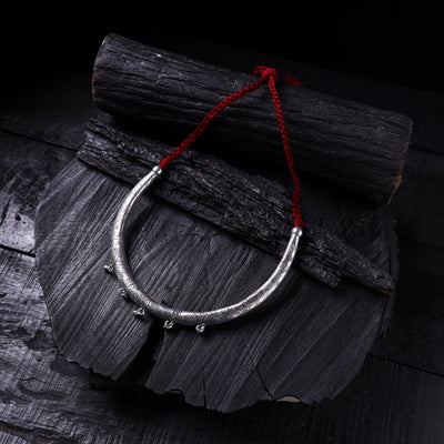 Grey - Handmade German Silver Hasli Necklace 34