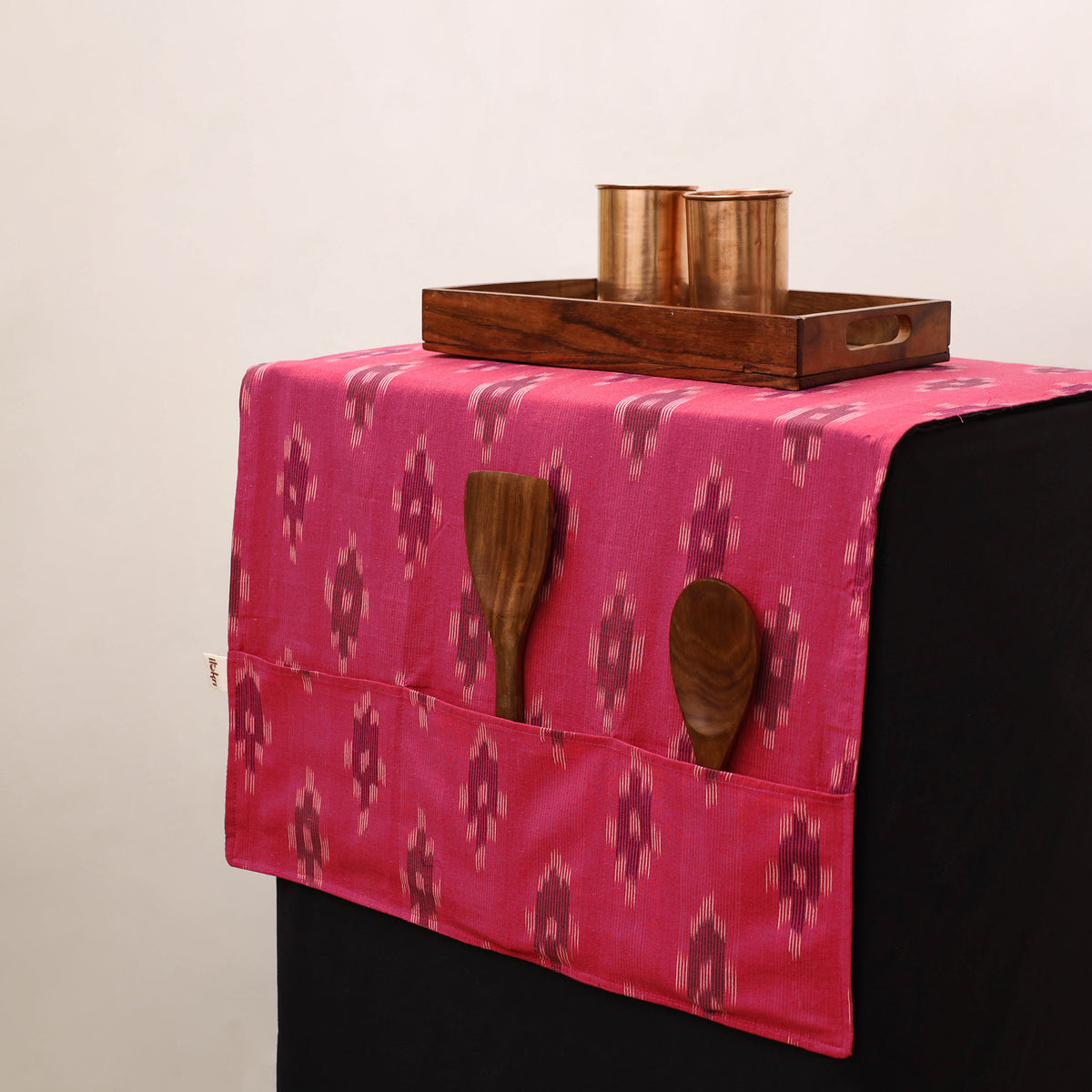 Handmade Fridge Top Cover with Multiple Pockets 66