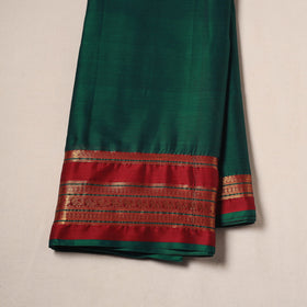 Green - Dharwad Cotton Fabric with Border 04