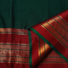 Green - Dharwad Cotton Fabric with Border 04