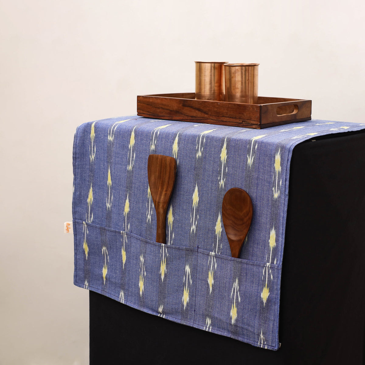 Handmade Fridge Top Cover with Multiple Pockets 70