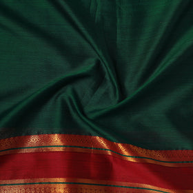 Green - Dharwad Cotton Fabric with Border 04