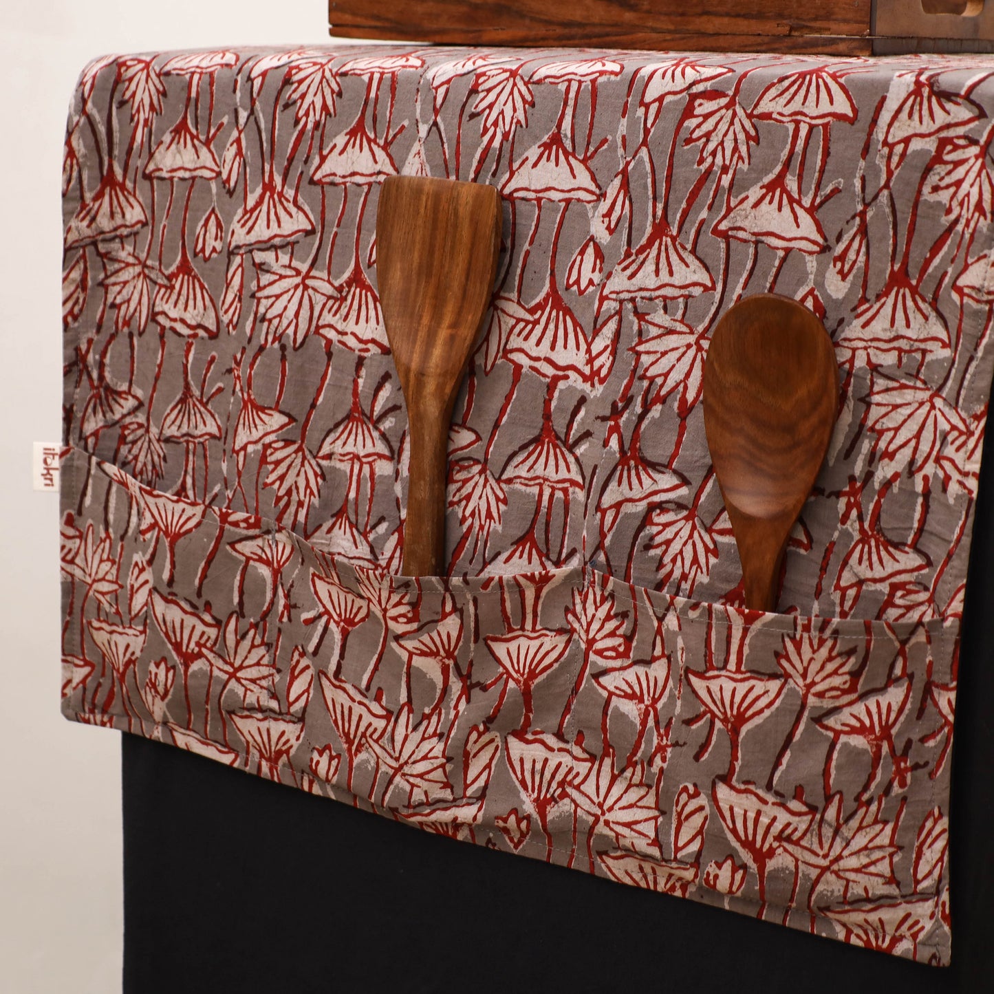 Handmade Fridge Top Cover with Multiple Pockets 72
