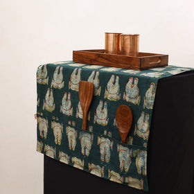 Handmade Fridge Top Cover with Multiple Pockets 73