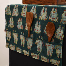 Handmade Fridge Top Cover with Multiple Pockets 73