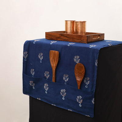 Handmade Fridge Top Cover with Multiple Pockets 74