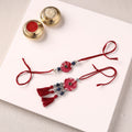 Handmade GS Beads & Kundan Work Fabart Rakhi with Lumba Set 45