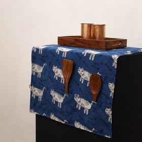 Handmade Fridge Top Cover with Multiple Pockets 76