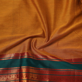 Yellow - Dharwad Cotton Fabric with Border 05