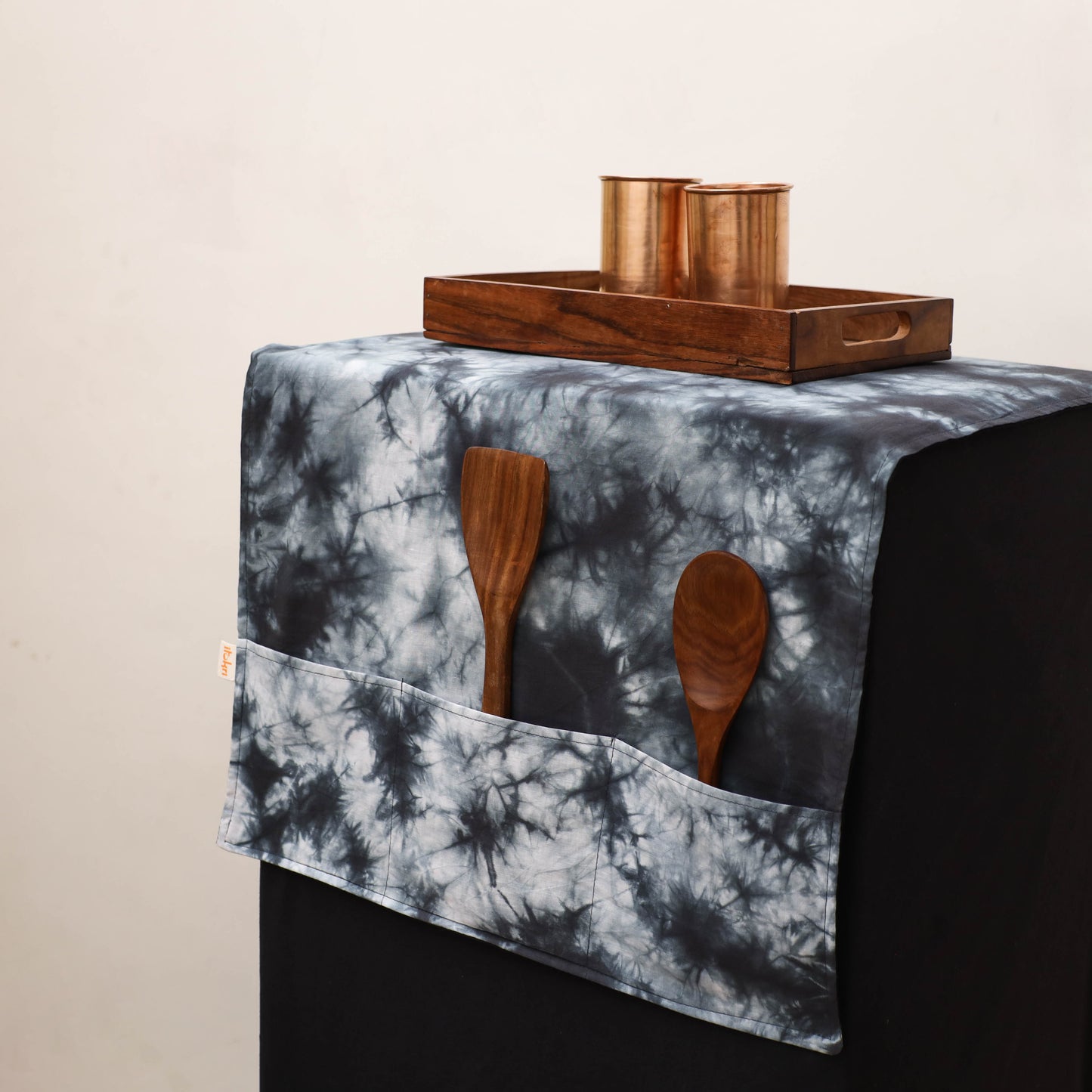 Handmade Fridge Top Cover with Multiple Pockets 78