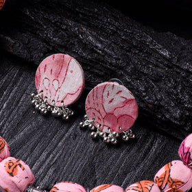 Handmade Fabart Beads Gs Pendant Necklace with Earrings Set 10