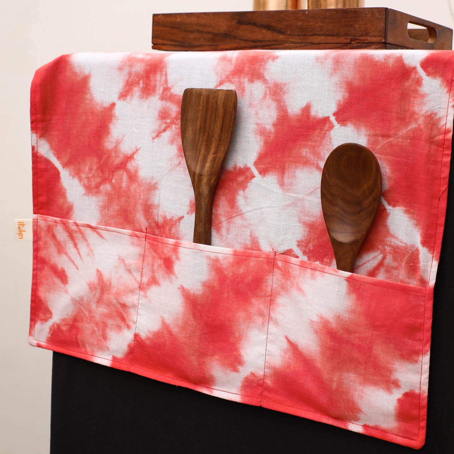 Handmade Fridge Top Cover with Multiple Pockets 80