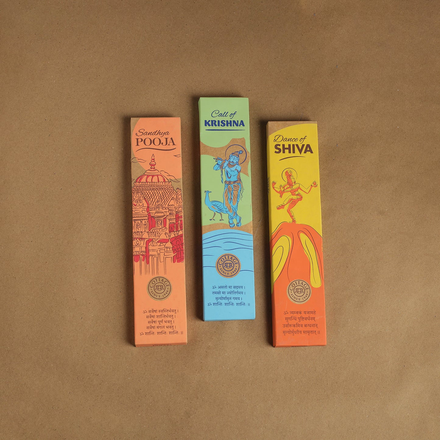 Sri Aurobindo Ashram Natural Incense Stick Box (Set of 3) 14