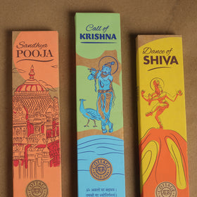 Sri Aurobindo Ashram Natural Incense Stick Box (Set of 3) 14