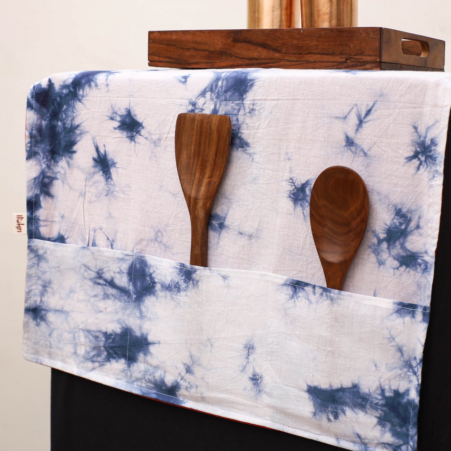 Handmade Fridge Top Cover with Multiple Pockets 81