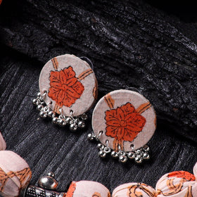 Handmade Fabart Beads Gs Pendant Necklace with Earrings Set 11