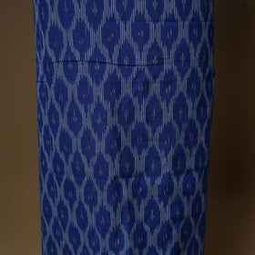 Blue - 2pc cotton unstitched pochampally ikat dress