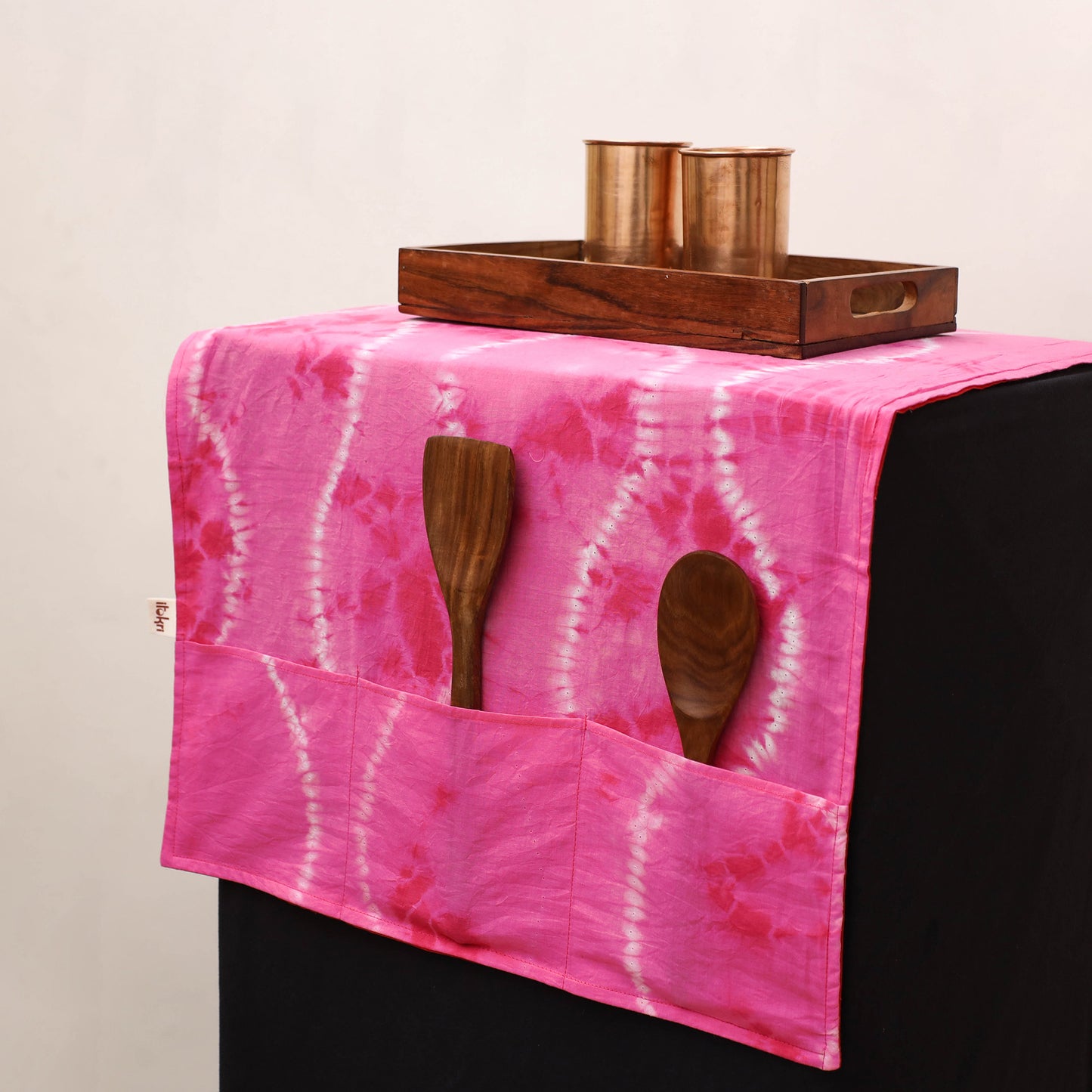 Handmade Fridge Top Cover with Multiple Pockets 83