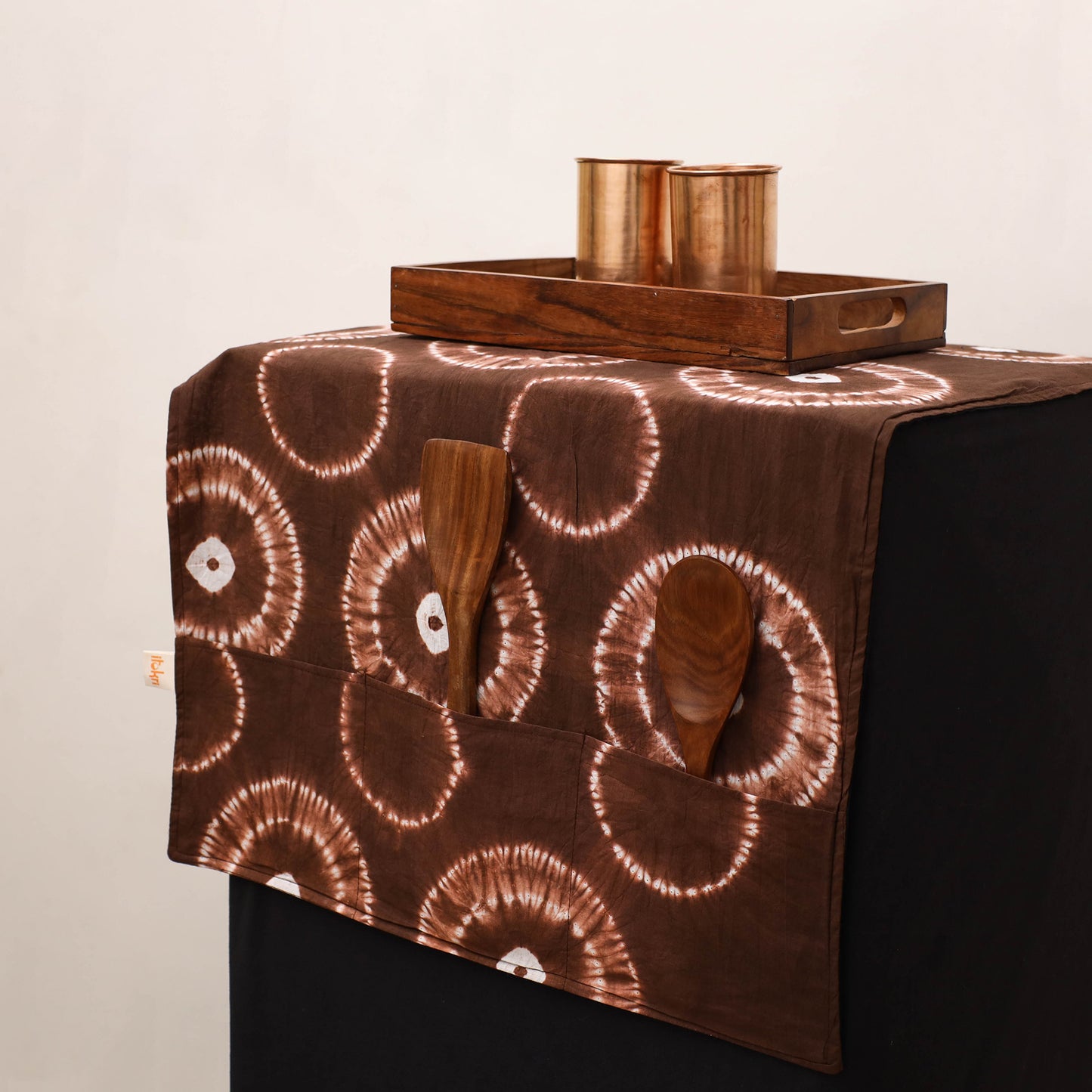 Handmade Fridge Top Cover with Multiple Pockets 85