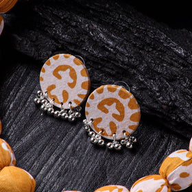 Handmade Fabart Beads Gs Pendant Necklace with Earrings Set 13