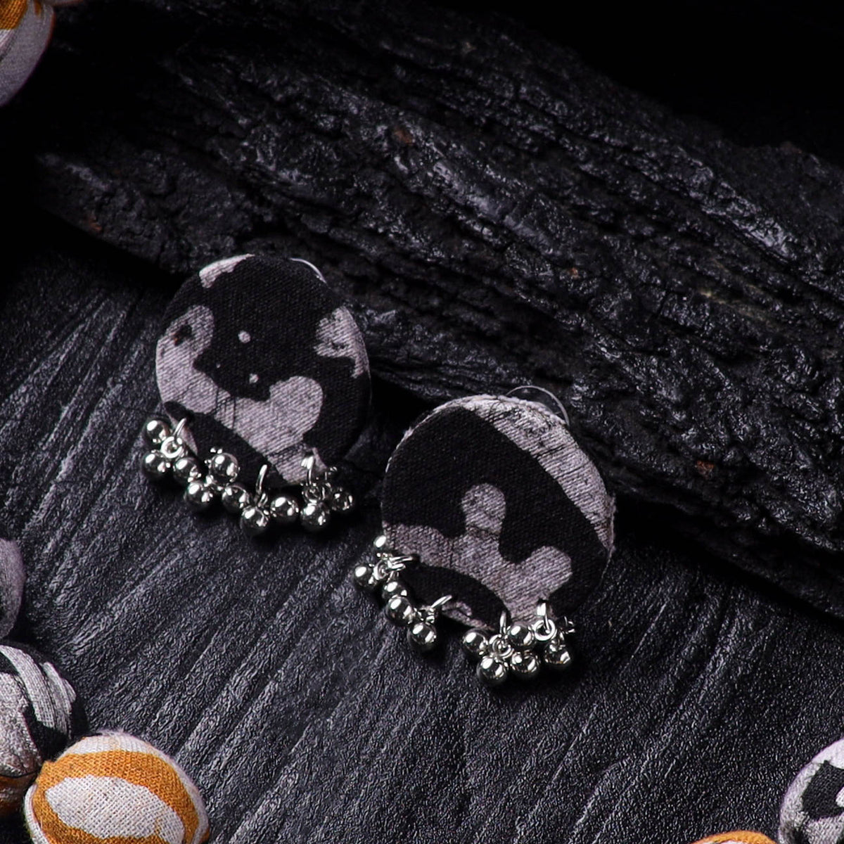 Handmade Fabart Beads Gs Pendant Necklace with Earrings Set 14