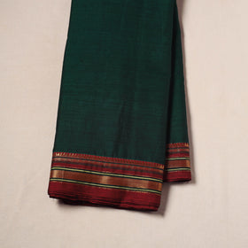 Green - Dharwad Cotton Fabric with Border 13