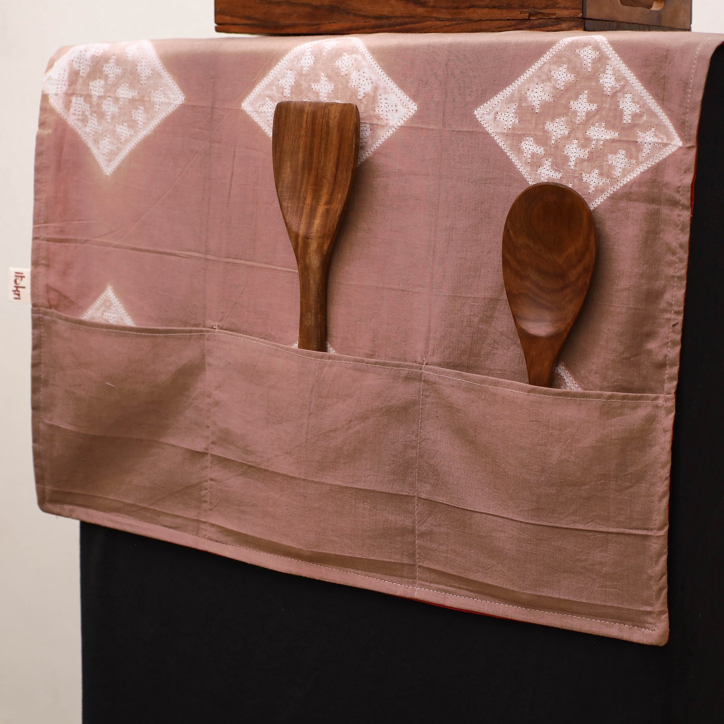 Handmade Fridge Top Cover with Multiple Pockets 87