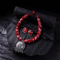 Handmade Fabart Beads Gs Pendant Necklace with Earrings Set 16