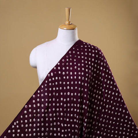 Purple - kutch tie-dye cotton bandhani fabric 32