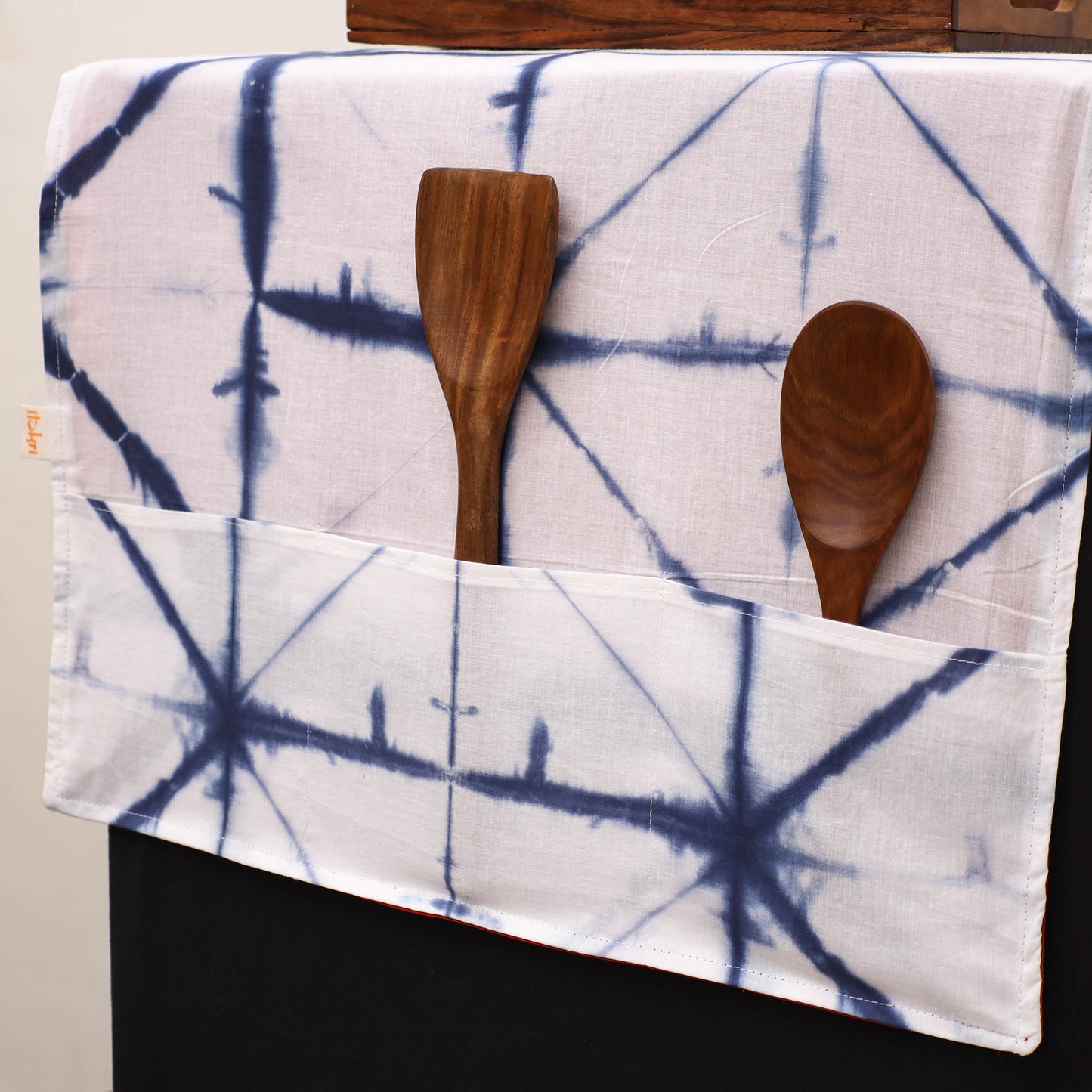 Handmade Fridge Top Cover with Multiple Pockets 89