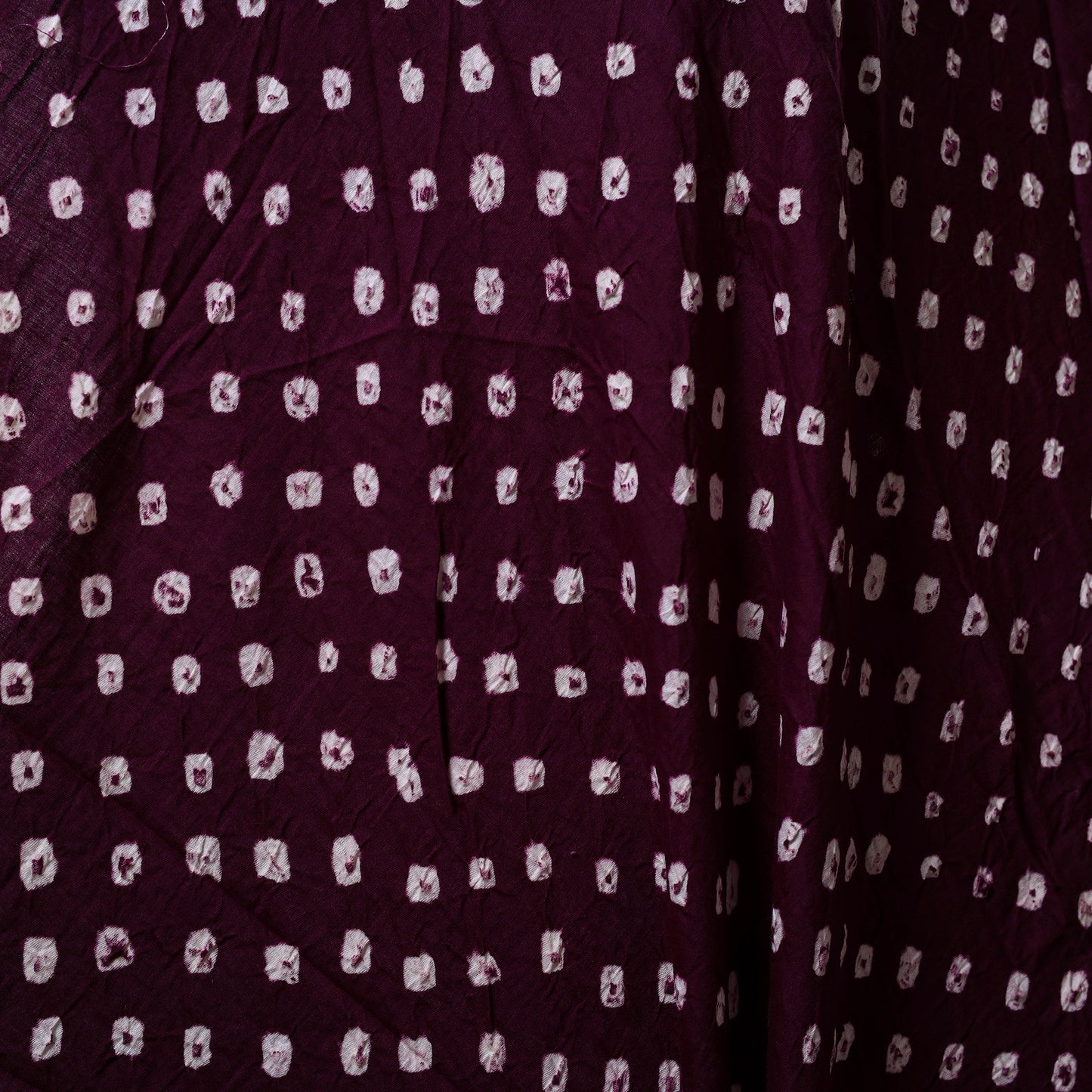 Purple - kutch tie-dye cotton bandhani fabric 32