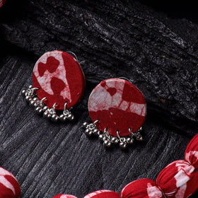 Handmade Fabart Beads Gs Pendant Necklace with Earrings Set 16