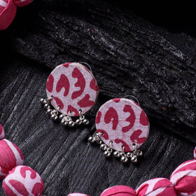 Handmade Fabart Beads Gs Pendant Necklace with Earrings Set 17