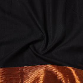 Black - Dharwad Cotton Fabric with Border 16
