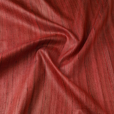 Red - vidarbha tussar x ghicha silk handloom fabric 06