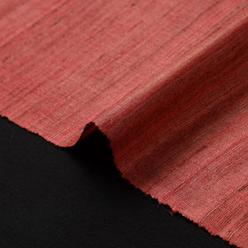 Red - vidarbha tussar x ghicha silk handloom fabric 06