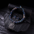 Handmade Fabart Beads Gs Pendant Necklace with Earrings Set 21