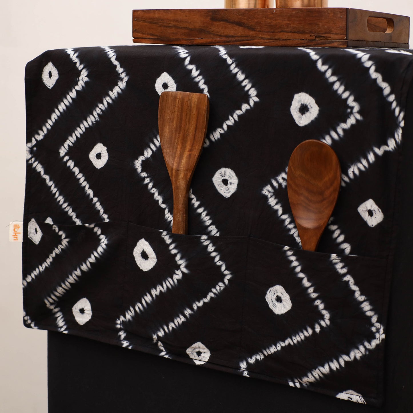 Handmade Fridge Top Cover with Multiple Pockets 97