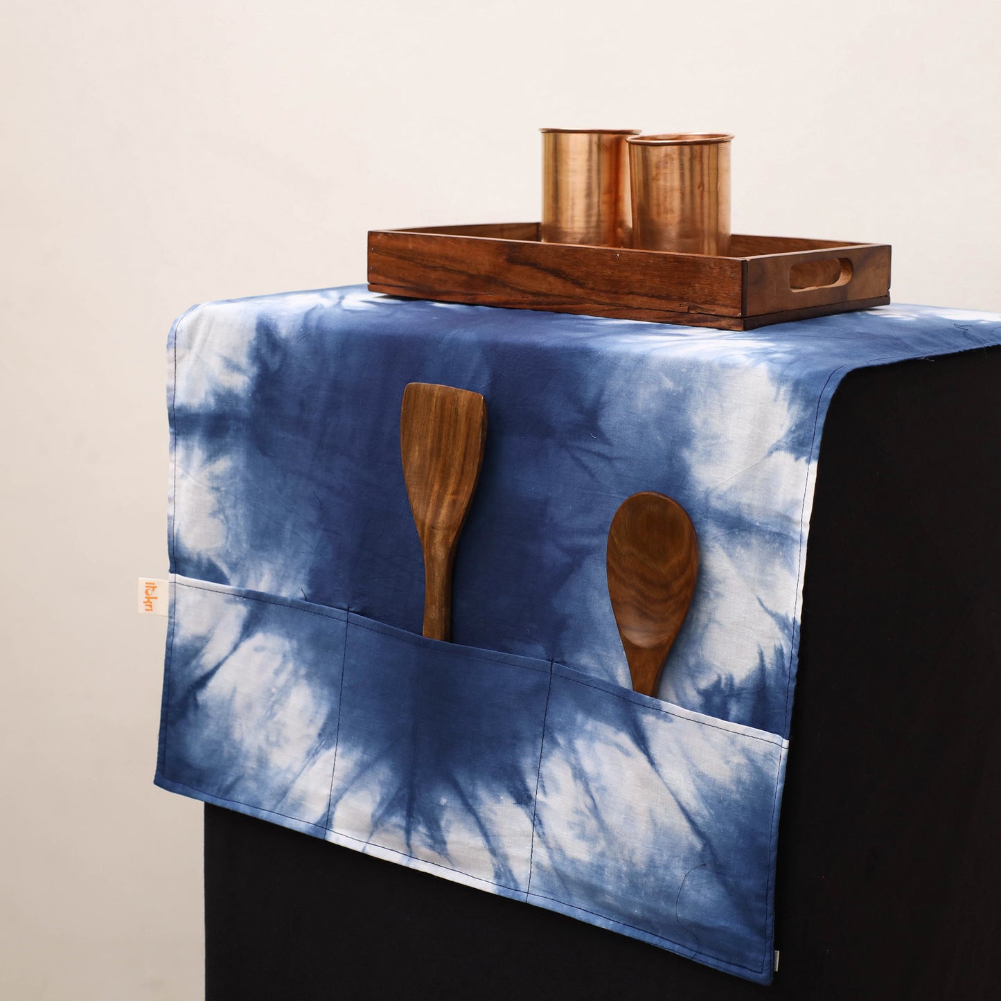 Handmade Fridge Top Cover with Multiple Pockets 98