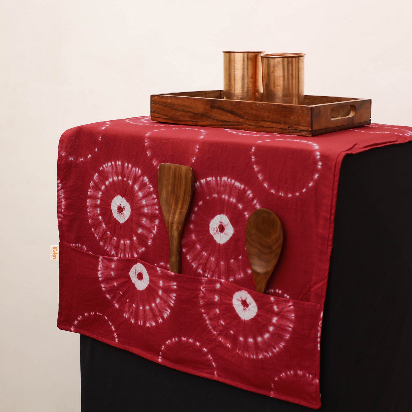 Handmade Fridge Top Cover with Multiple Pockets 99