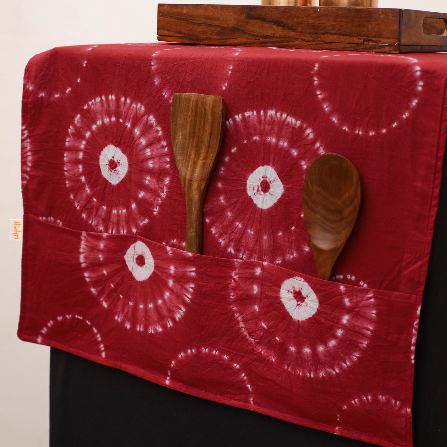 Handmade Fridge Top Cover with Multiple Pockets 99