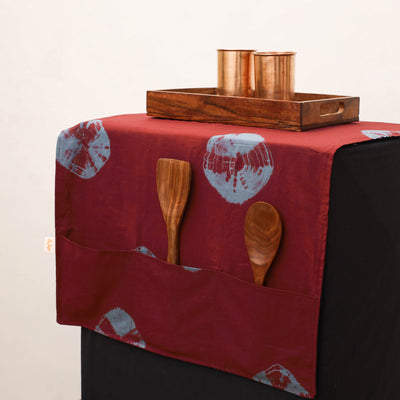 Handmade Fridge Top Cover with Multiple Pockets 100