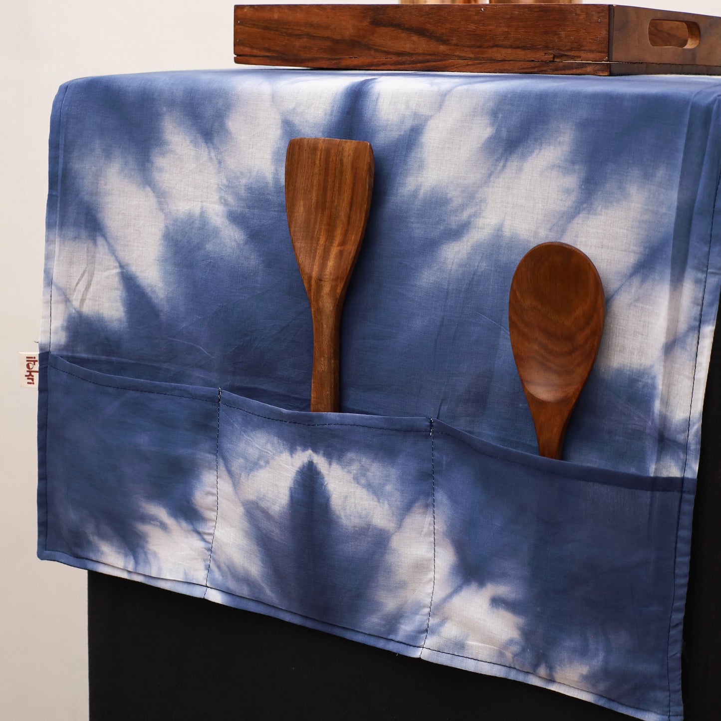 Handmade Fridge Top Cover with Multiple Pockets 101
