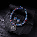 Handmade Fabart Beads Gs Pendant Necklace with Earrings Set 26
