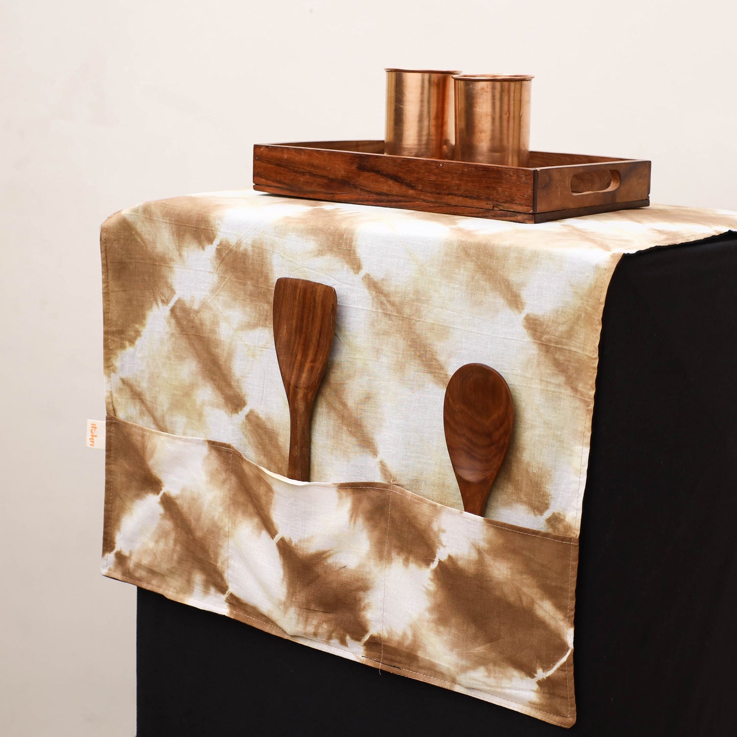 Handmade Fridge Top Cover with Multiple Pockets 105