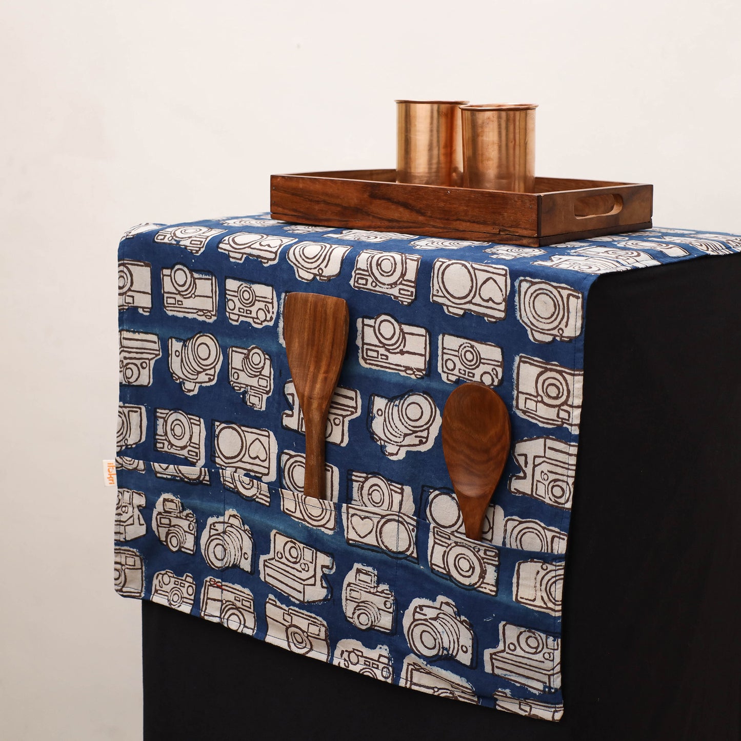 Handmade Fridge Top Cover with Multiple Pockets 108